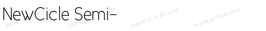 NewCicle Semi字体转换